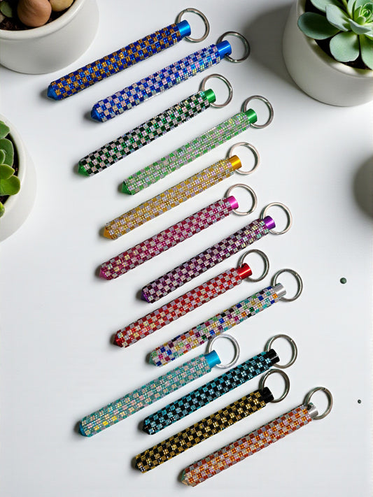Kubotan - Plaid Rhinestone