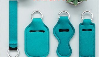4 Piece Solid Keychain Set