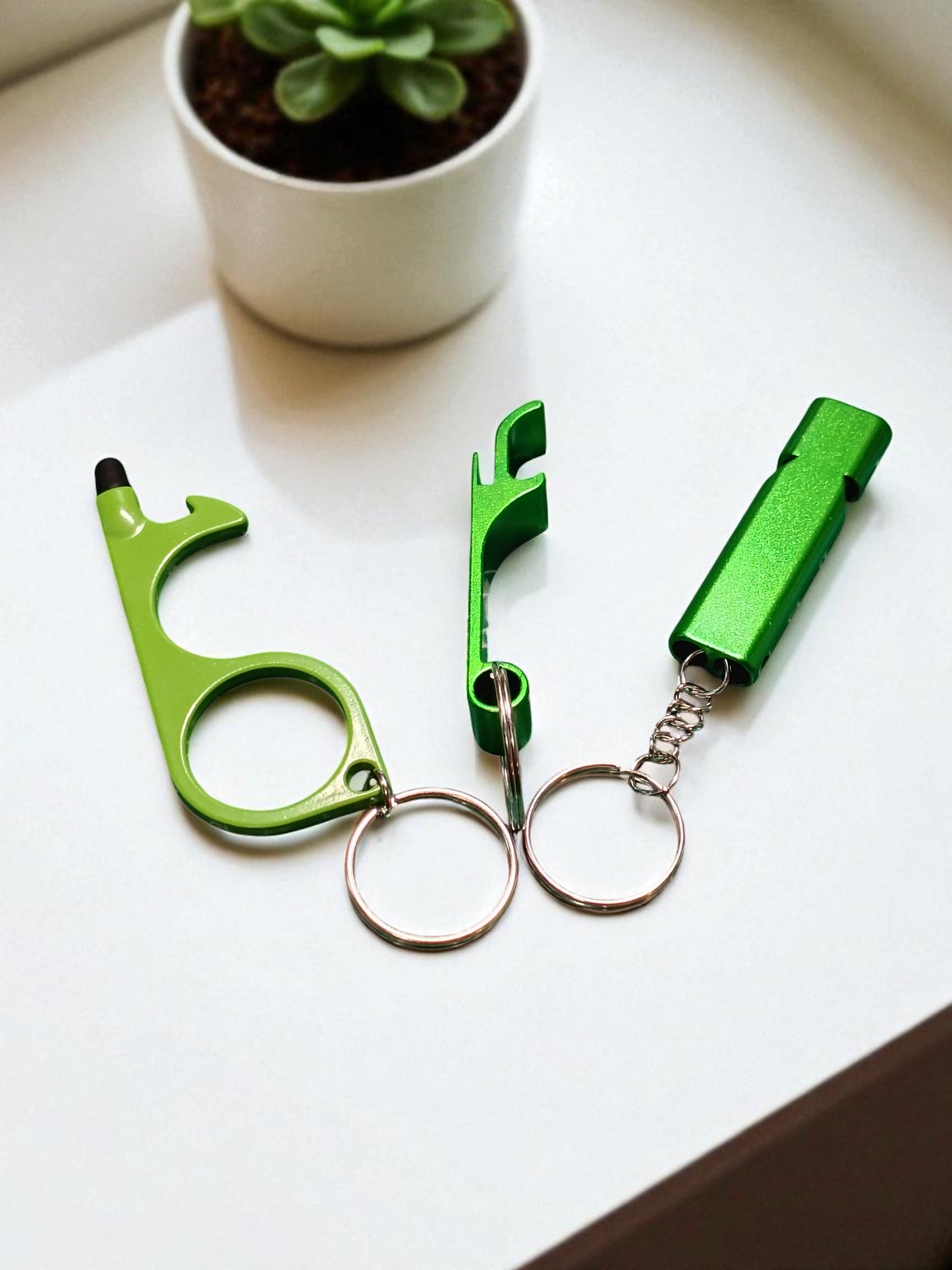 ACCESSORY KIT - 3pc Set Whistle, Bottle Opener & No Touch Tool