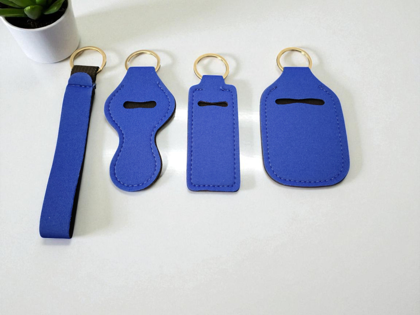 4 Piece Solid Keychain Set Wholesale