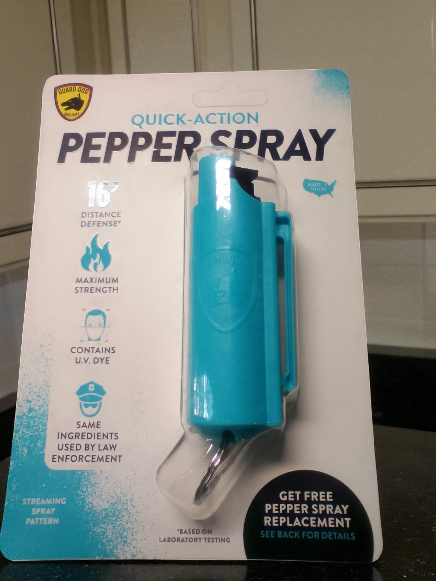 Pepper Spray- by Guard Dog Hardcase Turquoise