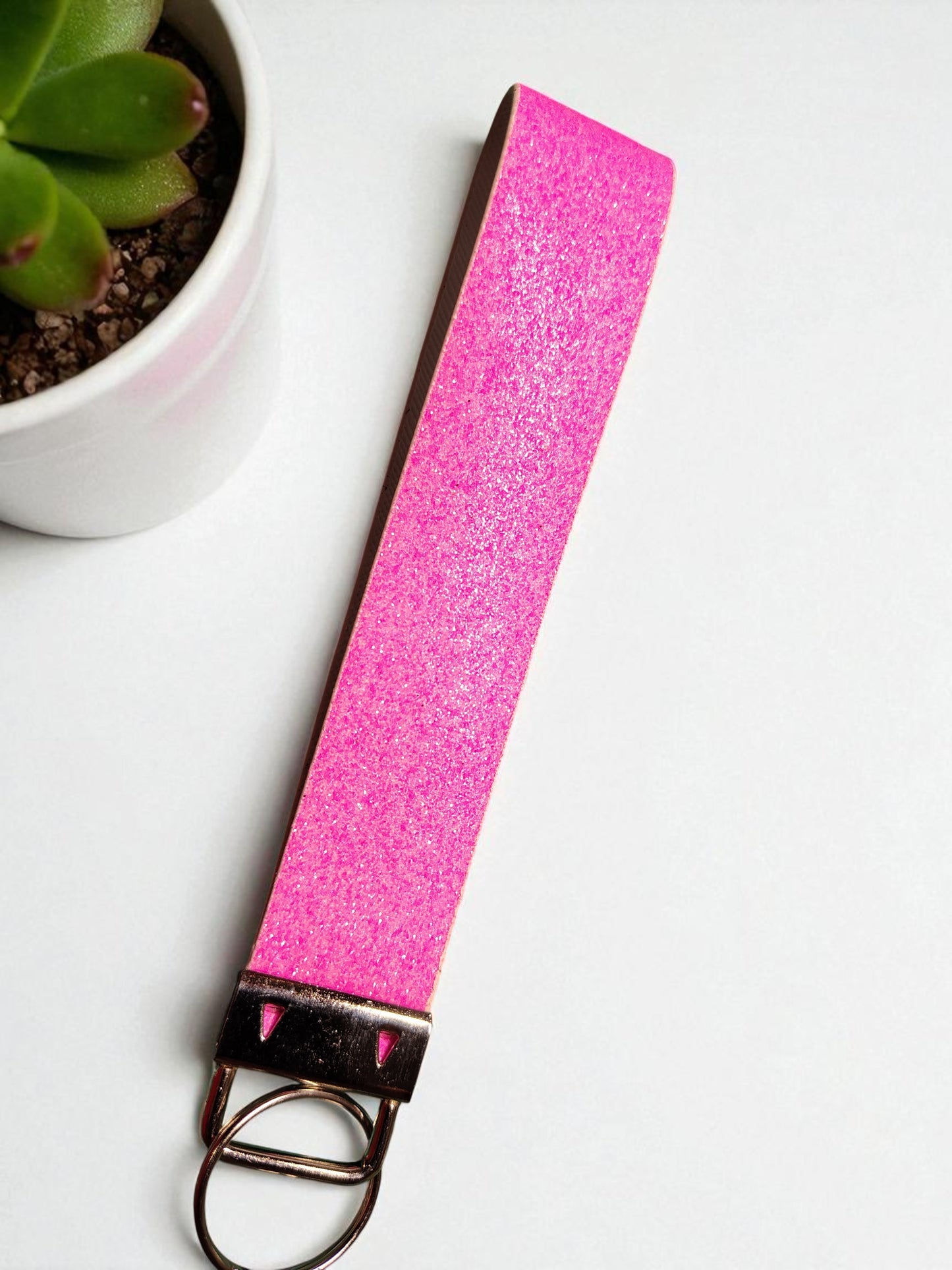 Glitter Wristlet Keychain & Pompom Wholesale