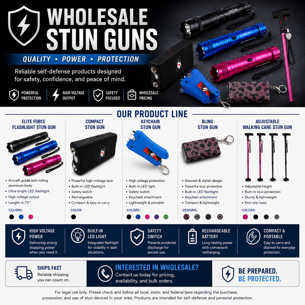 WHOLESALE STUN GUNS.