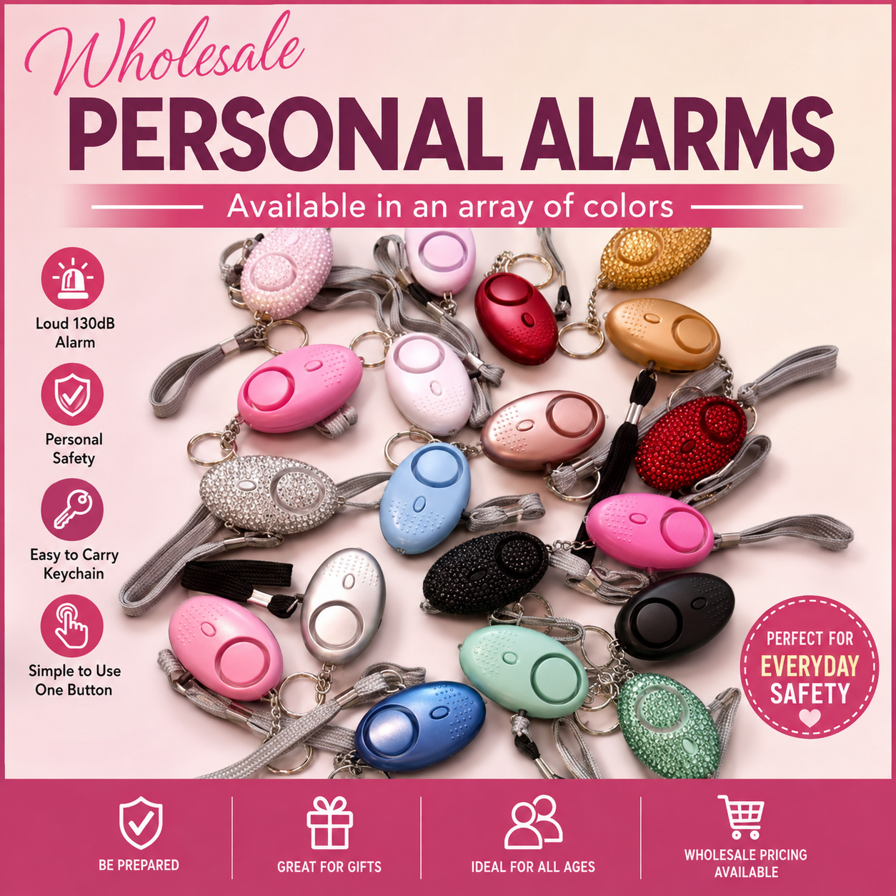 WHOLESALE PERSONAL ALARMS.