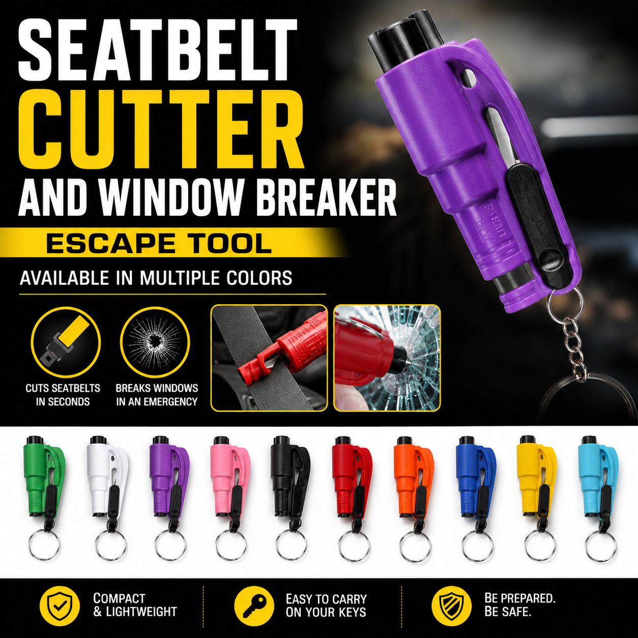 WHOLESALE WINDOW BREAKER/SEATBELT CUTTER.