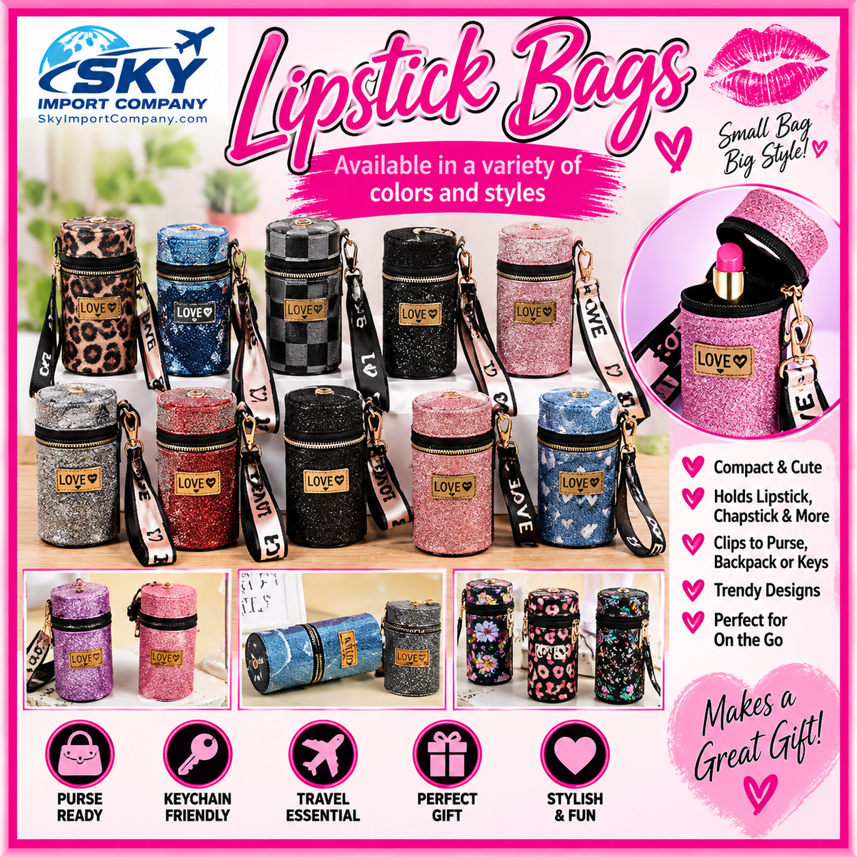 WHOLESALE LIPSTICK BAGS