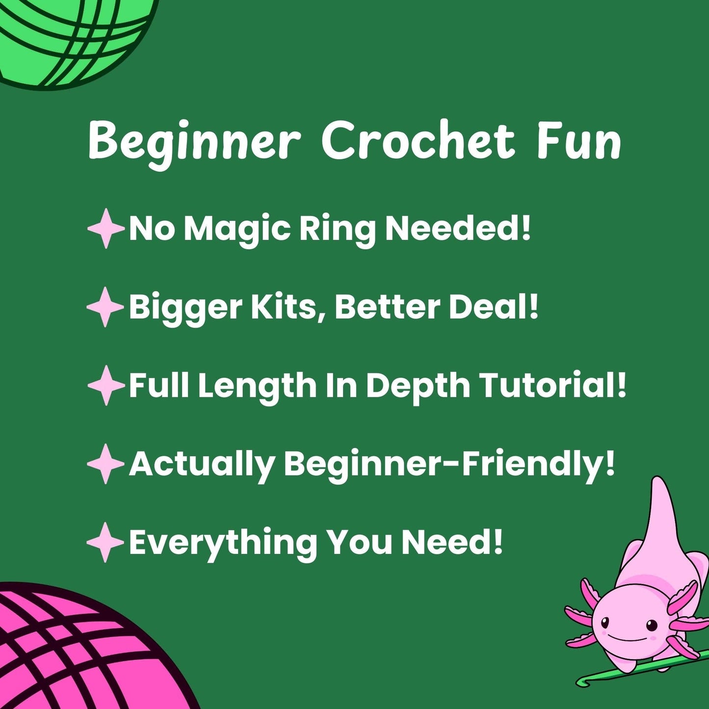 Crochet Frog Kit - Kasper the Frog