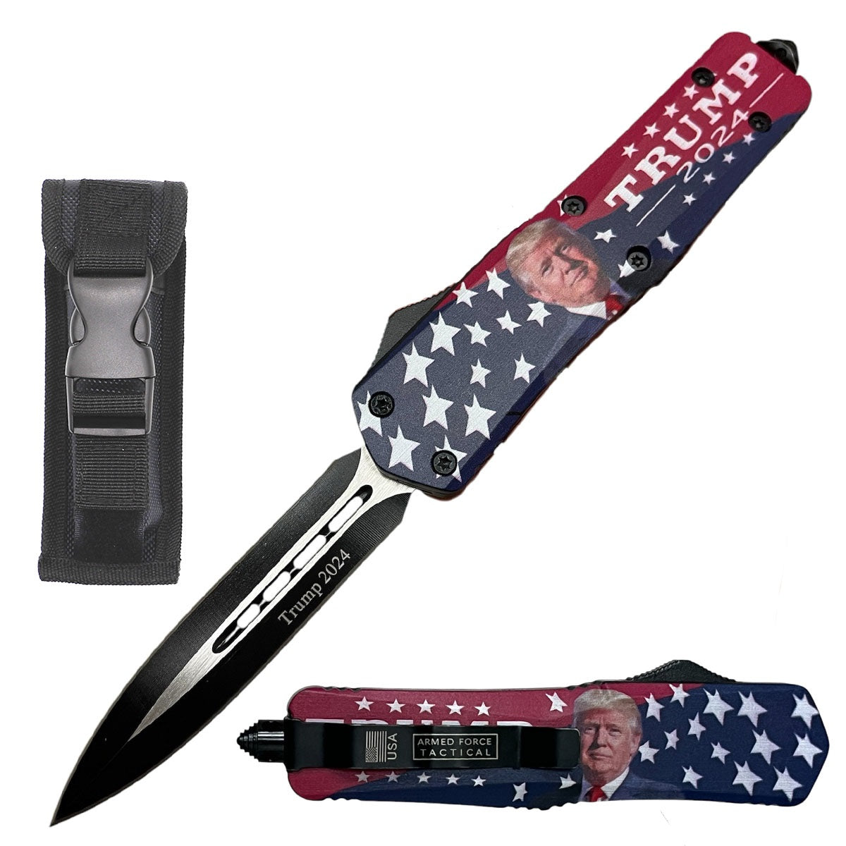 9" Trump 2024 Tactical Recon Automatic OTF Combat Knife