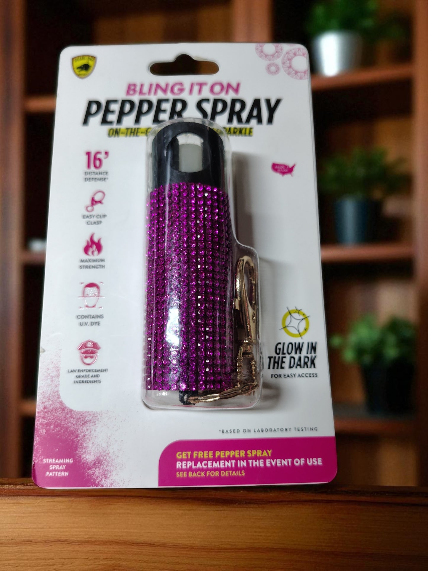 Pepper Spray- by Guard Dog BLING PINK ROSE