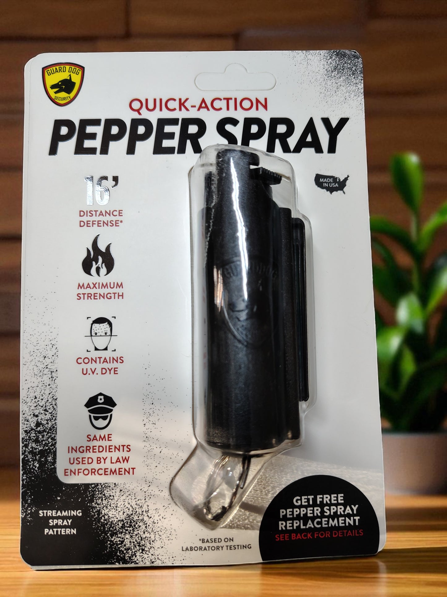 Pepper Spray- by Guard Dog Hardcase Black