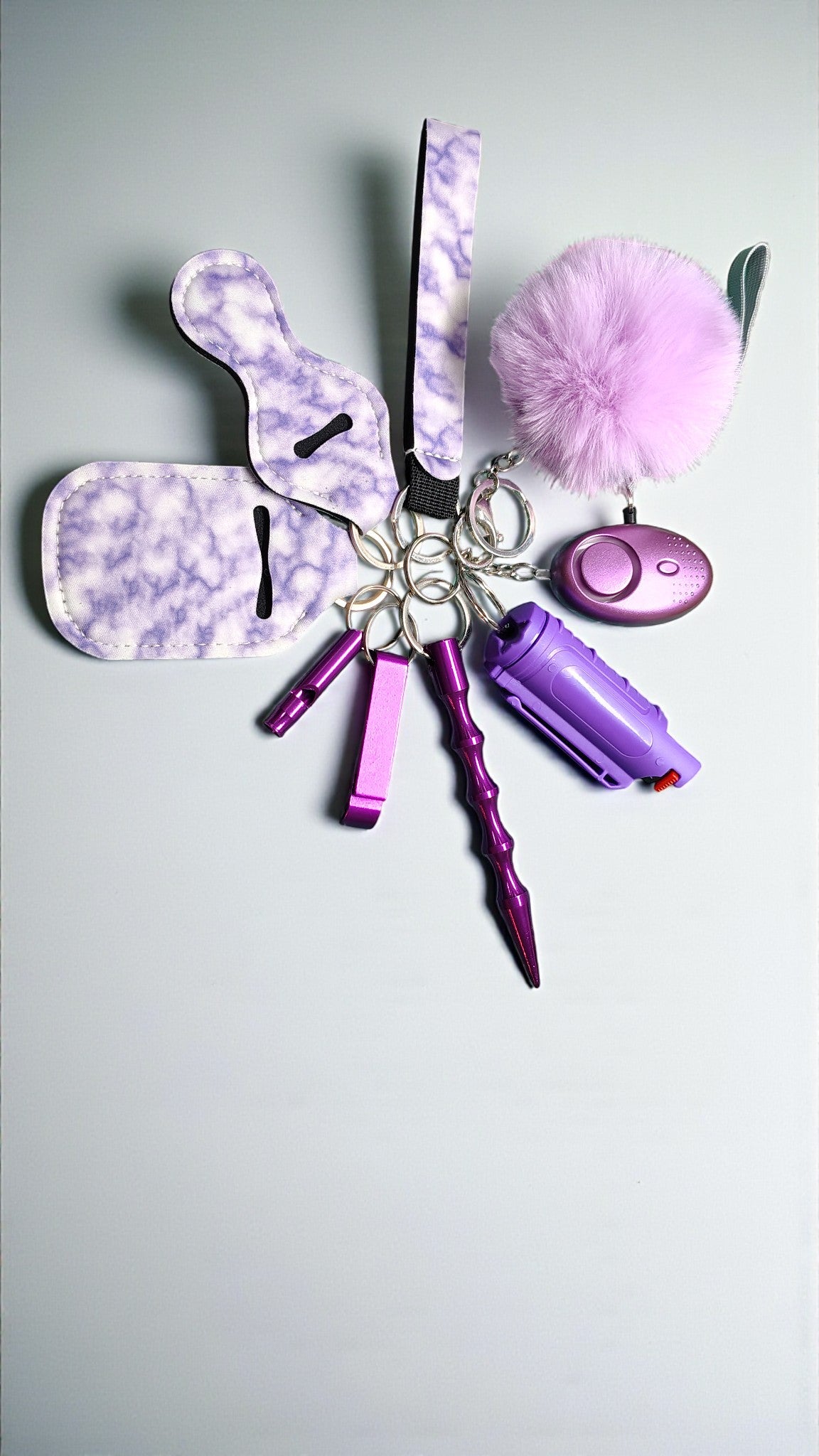 9 Piece Keychain Set with Pepper Spray (DISCONTINUED)