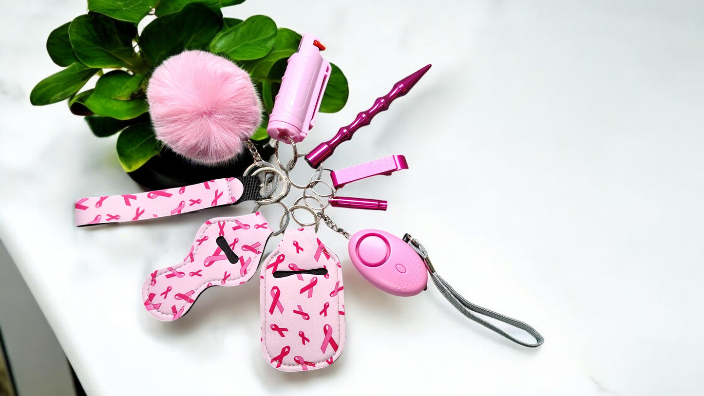 9 Piece Keychain Set with Pepper Spray (DISCONTINUED)