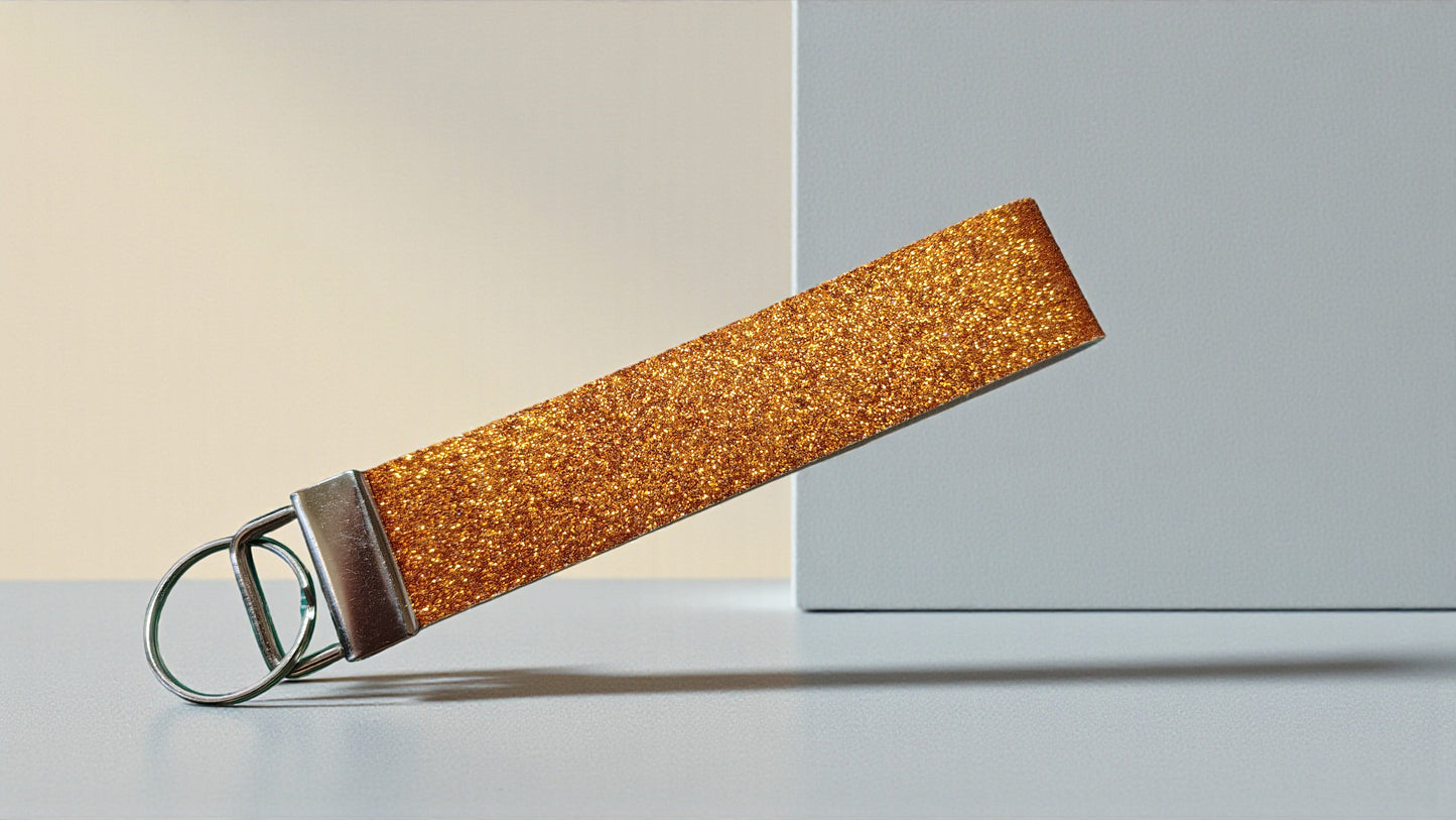 Glitter Wristlet Keychain