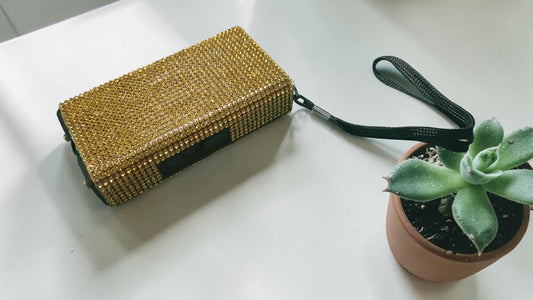 STUN GUN - Yellow Gold Rhinestone