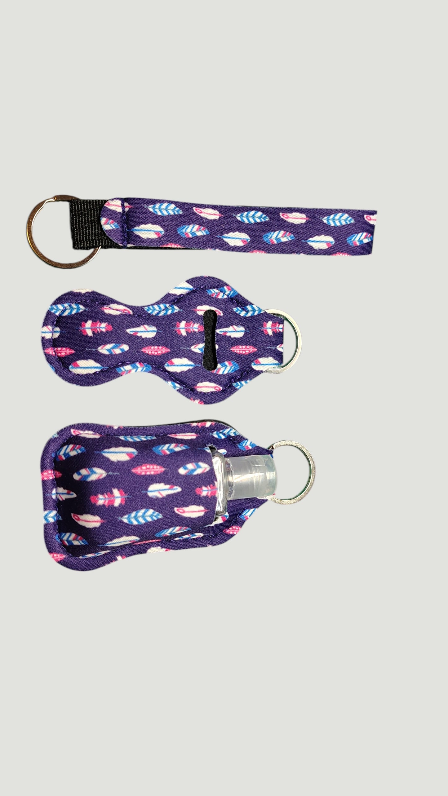 3 Piece Designer Keychain Set