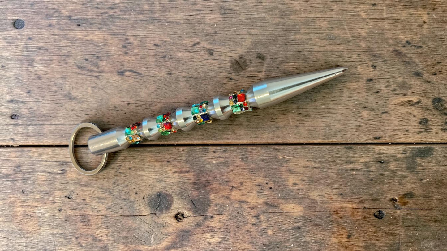Kubotan Pointed - Crystal Glass Rhinestone Bling Collection