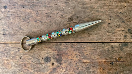 Kubotan Pointed - Crystal Glass Rhinestone Bling Collection