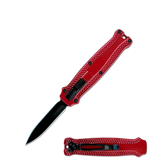 5.35" Red Lizard Tongue The Wicked Mini OTF Automatic Knife