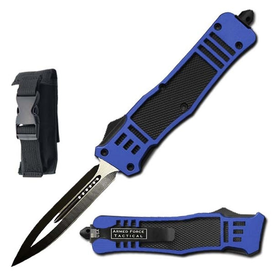 9" Blue Ghost OTF Tactical Automatic Out Of The Front Pocket Knife