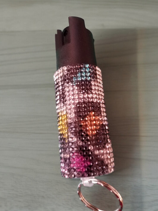 Pepper Spray - Leopard Rhinestone Collection