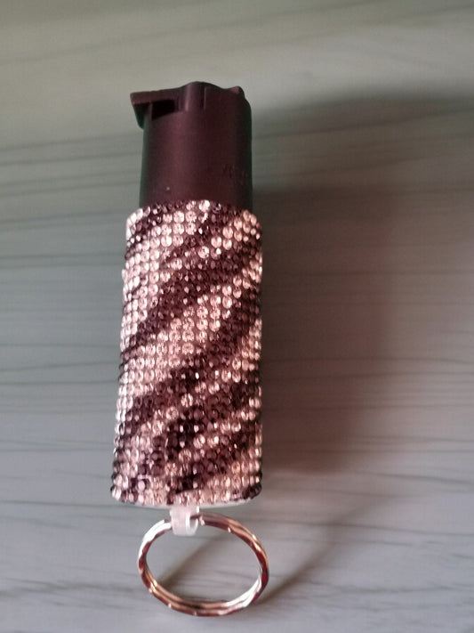 Pepper Spray - Zebra Rhinestone Collection