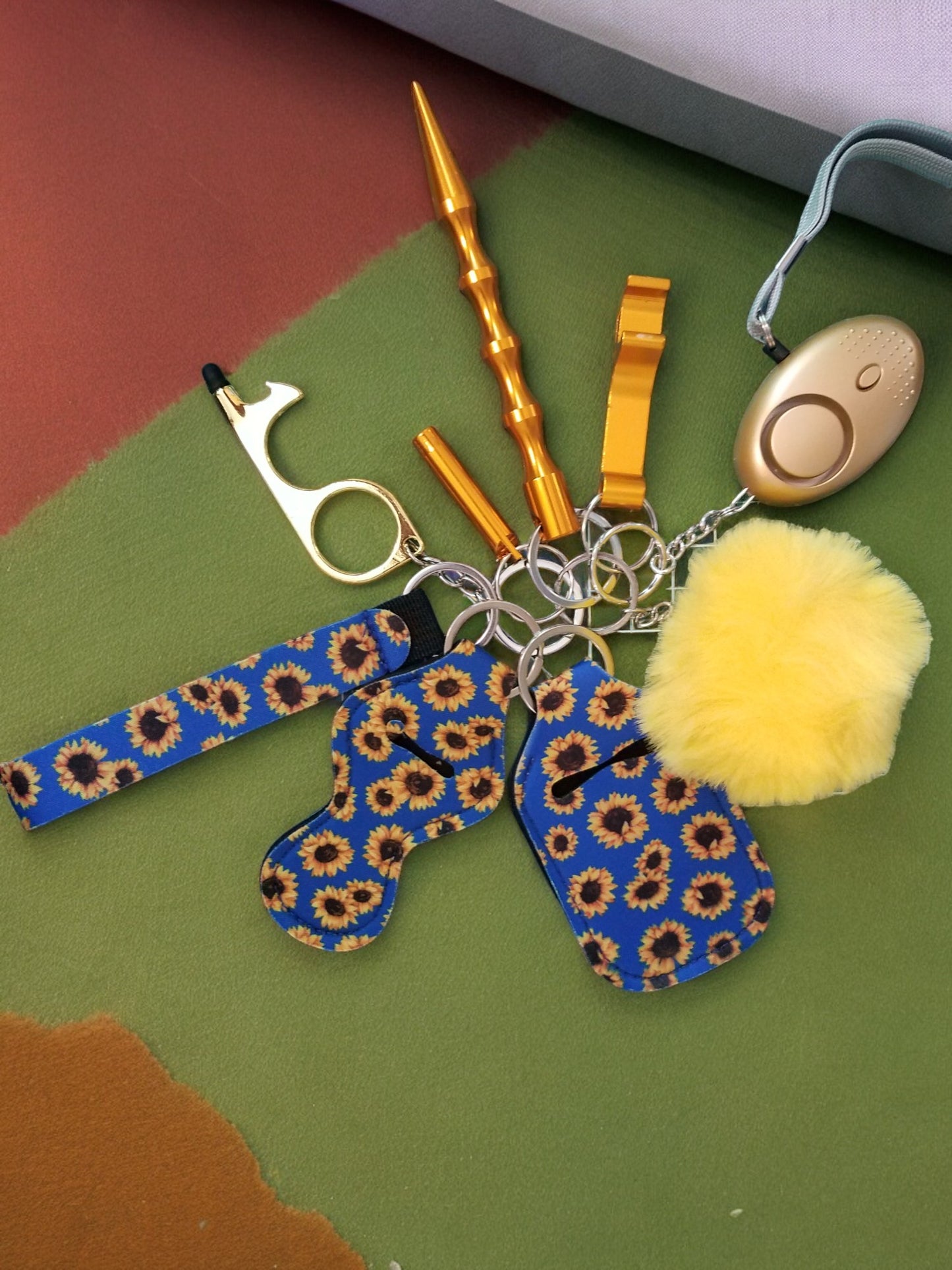 Wholesale Self Defense Safety Keychain - 9 Piece Set Designer Collection