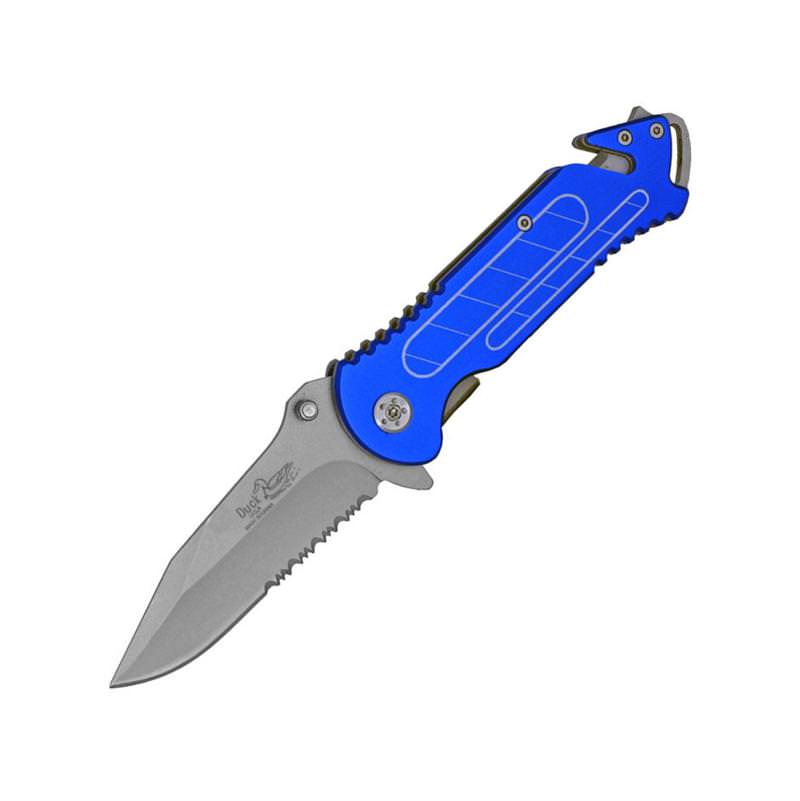 Extreme Rescue Folder Spring Assisted Knife - Blue