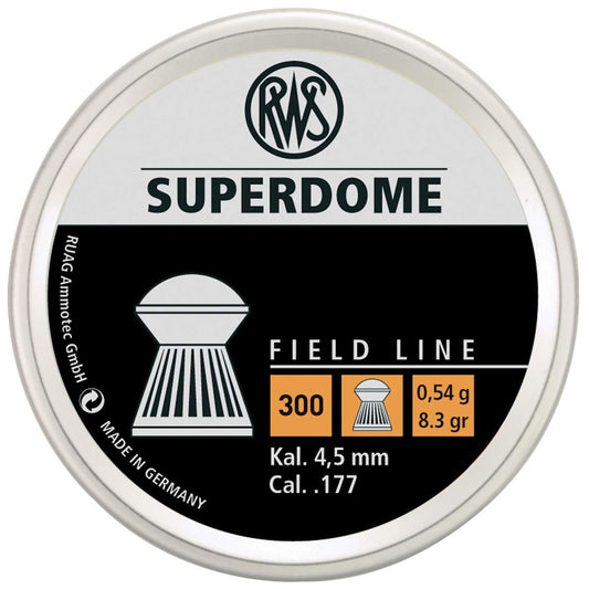 RWS Superdome Field Line Airgun Pellets .177 Caliber, 8.3 Grains, 300 Count