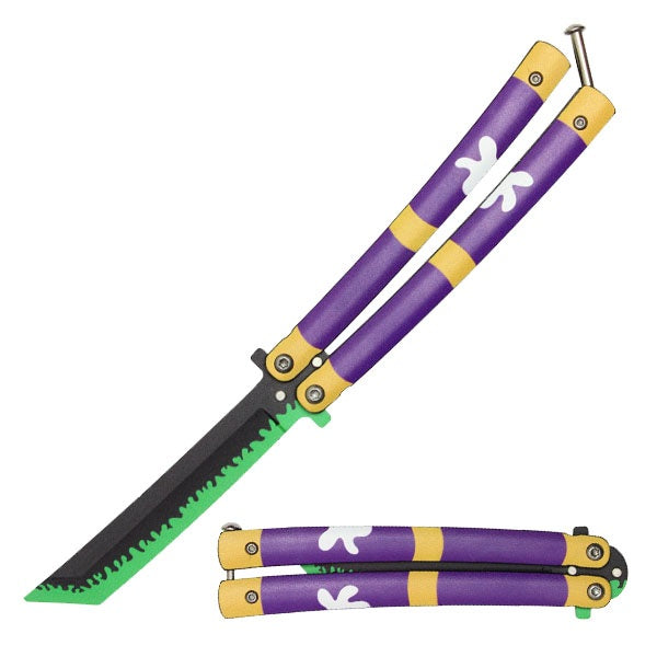 Roronoa Zoro's Purple "Enma" Trainer Butterfly Knife