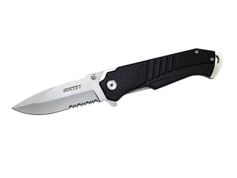 BULLET Spring Assisted Opening Knife - Black