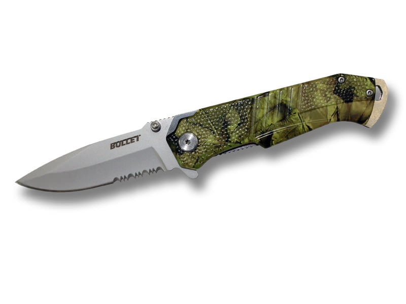 BULLET Spring Assisted Opening Knife - Camo