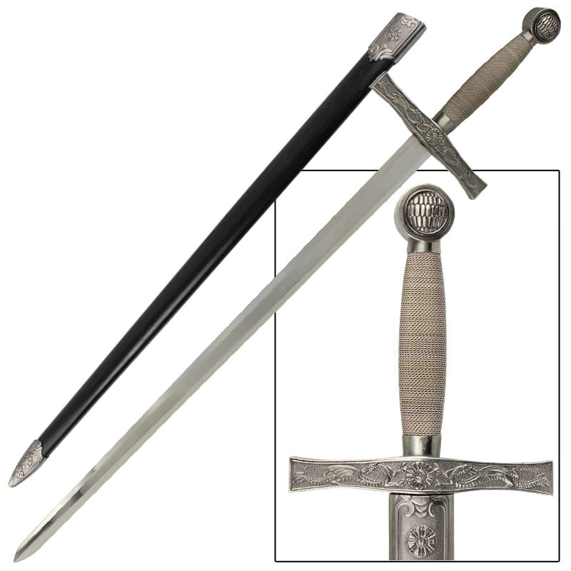 King Arthur Excalibur Round Table Longsword With Scabbard