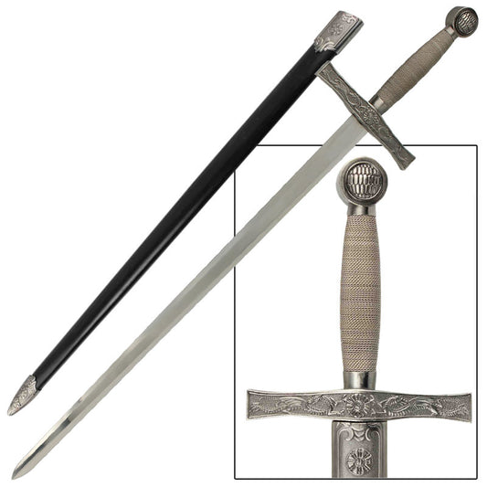 King Arthur Excalibur Round Table Longsword With Scabbard