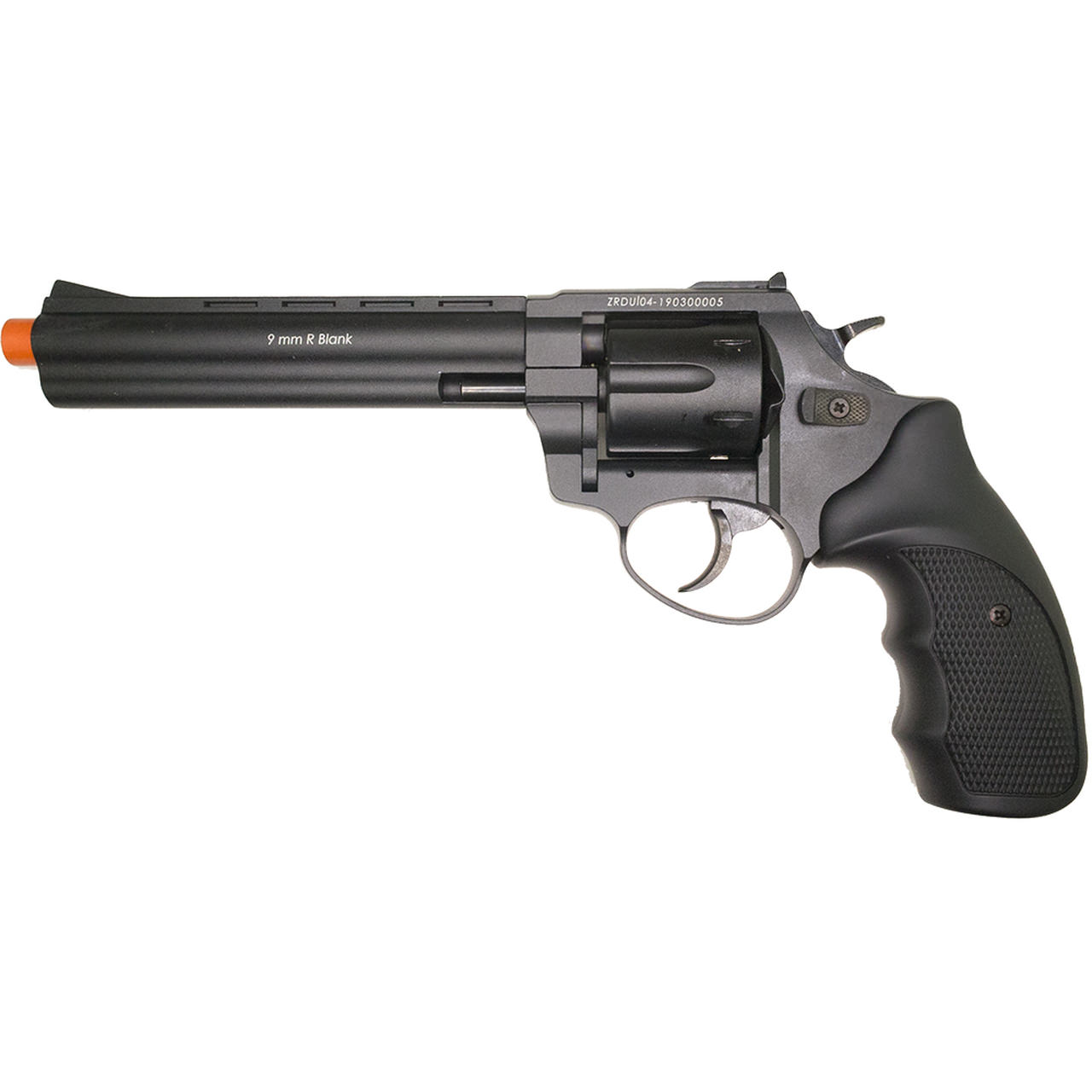 Zoraki R1 6" Barrel - Front Firing Blank Gun Revolver Black Finish