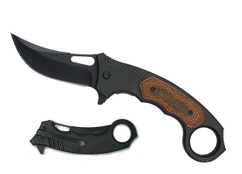 5 Inch Closed Karambit Style Spring Assist Knife