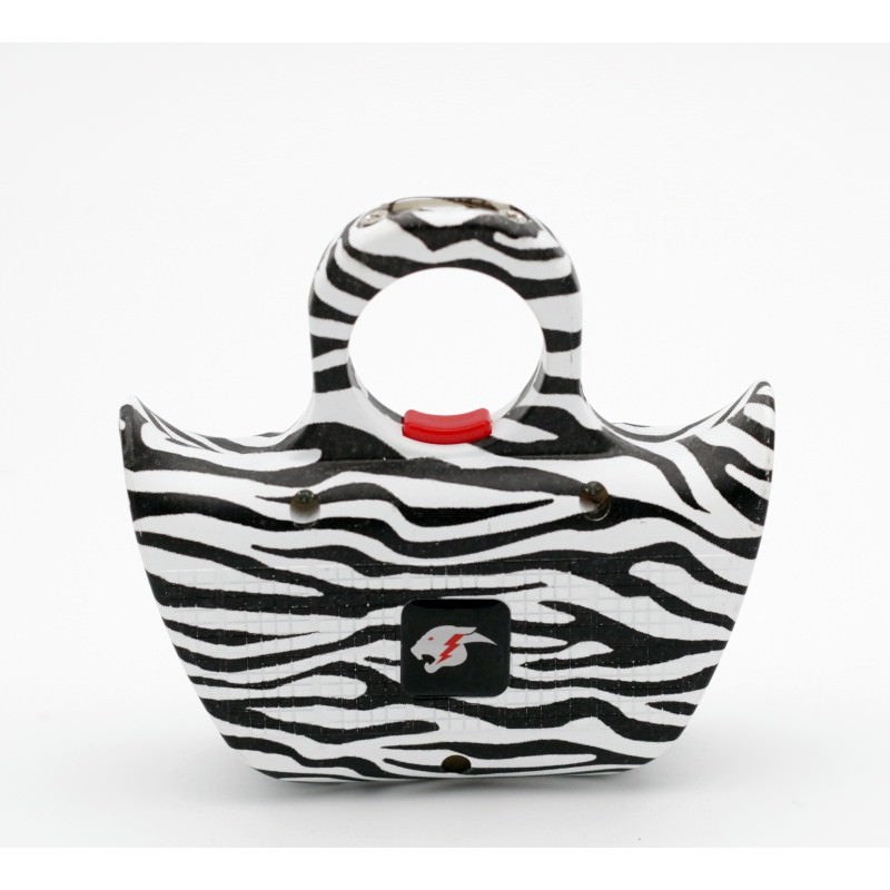 Mini Jogger Zebra Print Sting Ring Self Defense Rechargeable Stun Gun