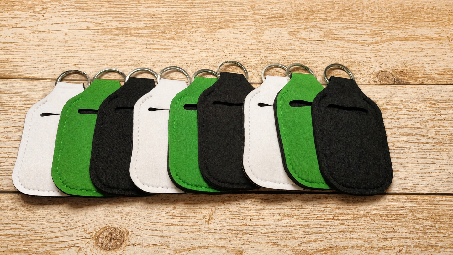 9 Piece Sanitizer Holder with Empty Bottle