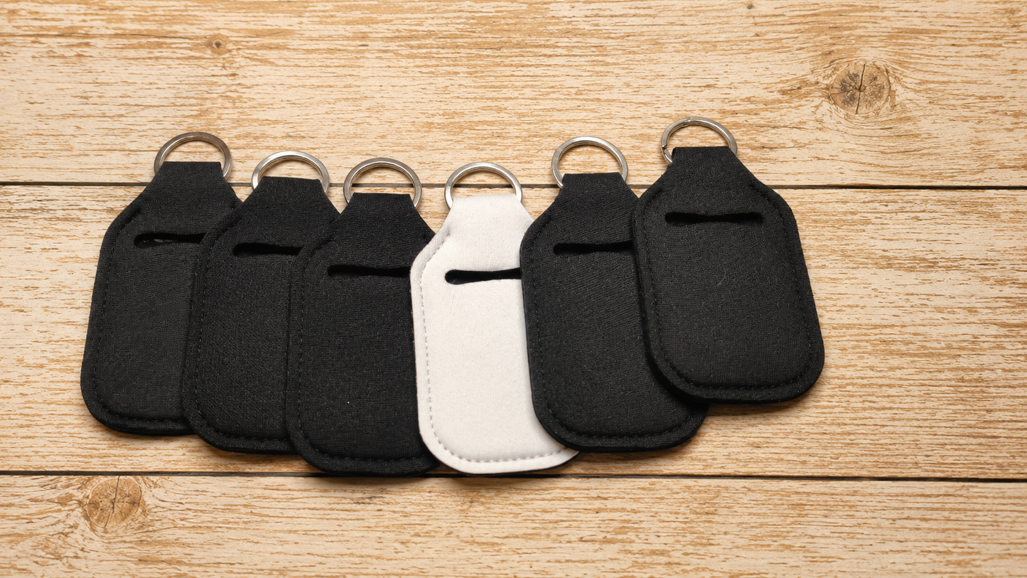 6 Piece Sanitizer Holder with Empty Bottle