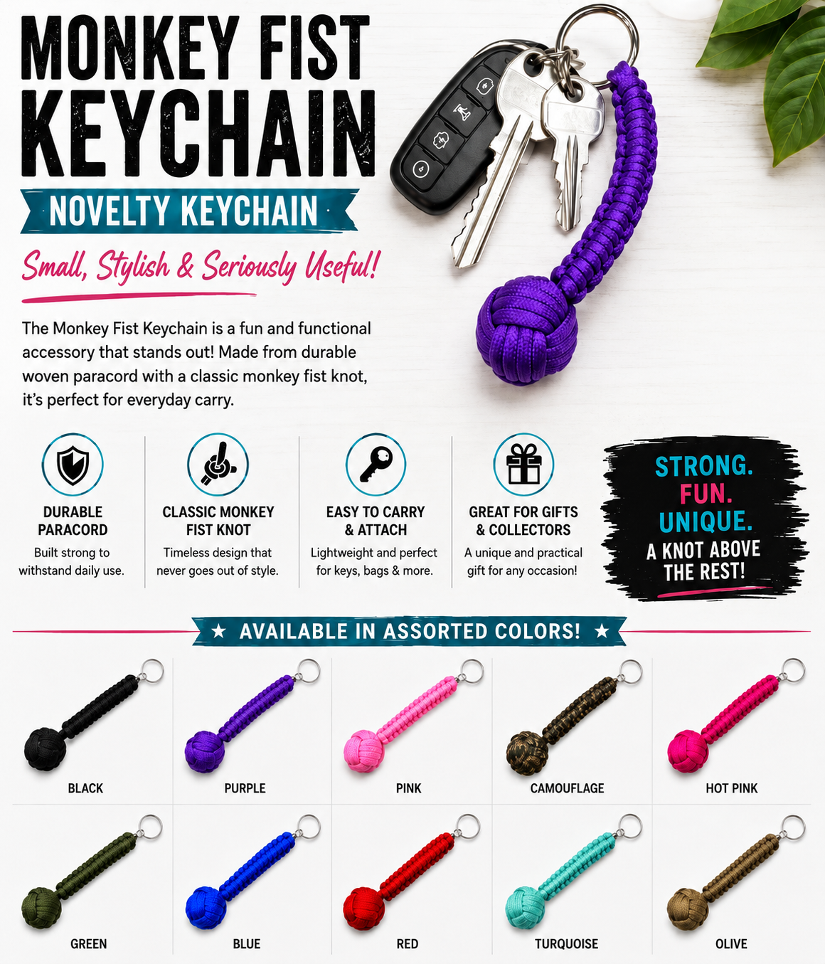Monkey Fist Keychain