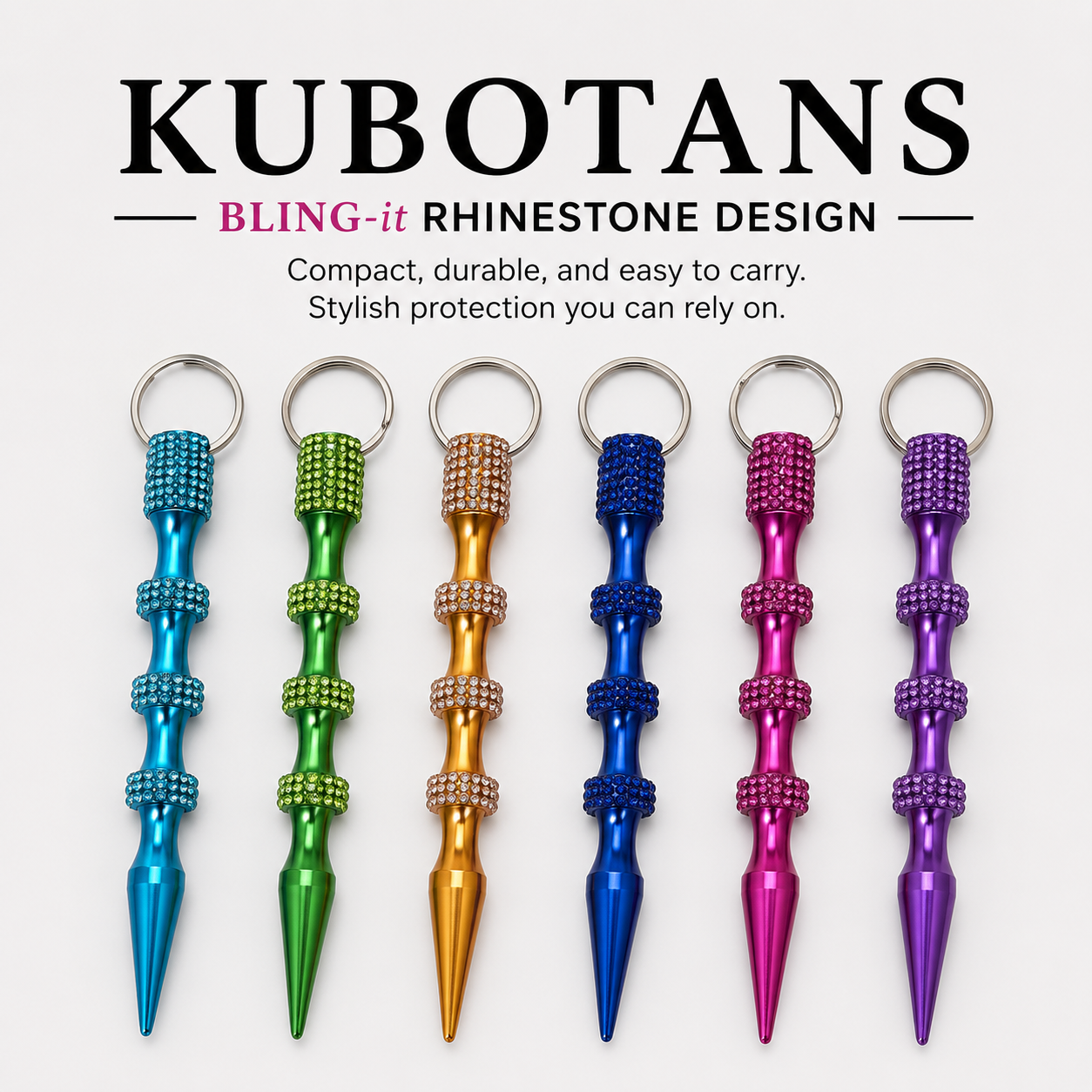 Kubotan - Bling Pointed Retro