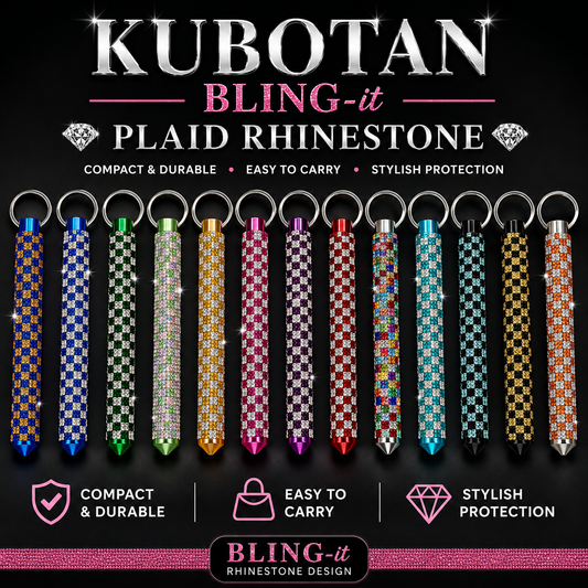 Kubotan - Plaid Rhinestone