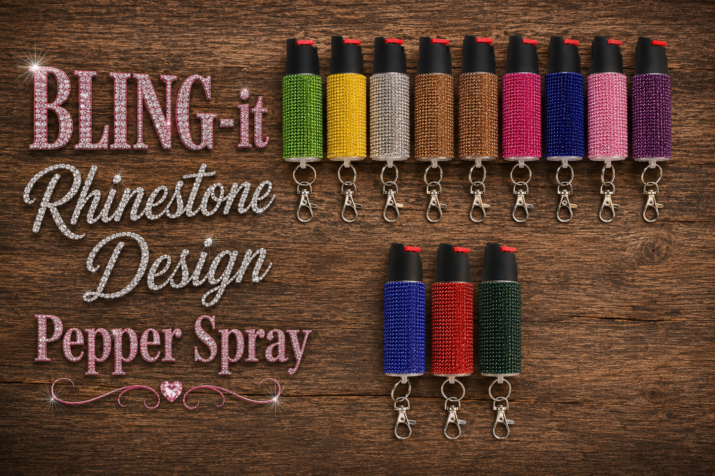 Pepper Spray - BLING-it Rhinestone Design Collection
