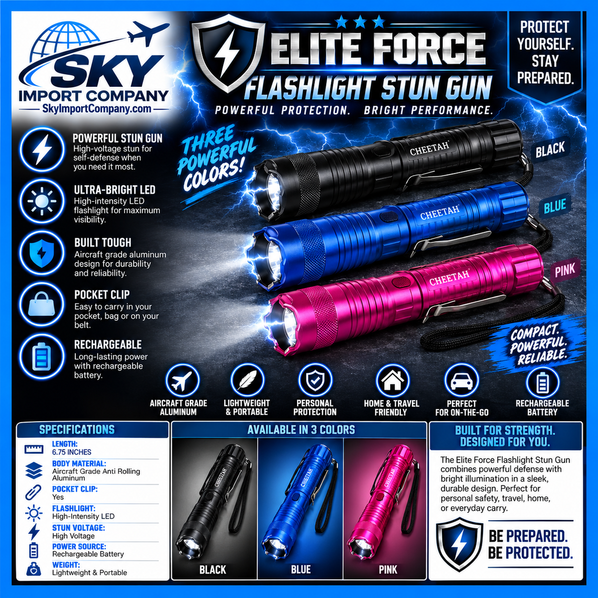 Stun Gun - Elite Force Flashlight Stung Gun