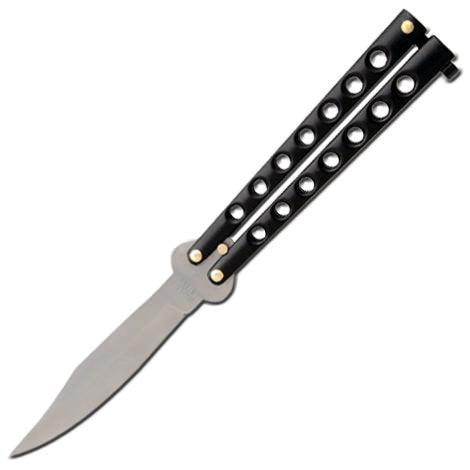 Classical Looking Black Butterfly Knife