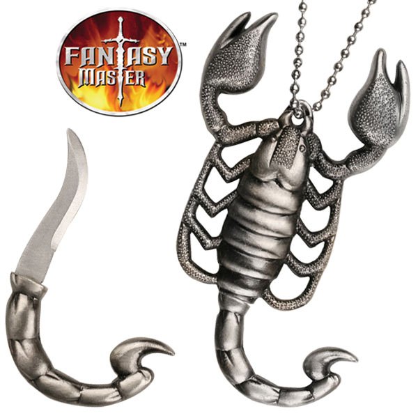 Scorpion Necklace With Hidden  Knife