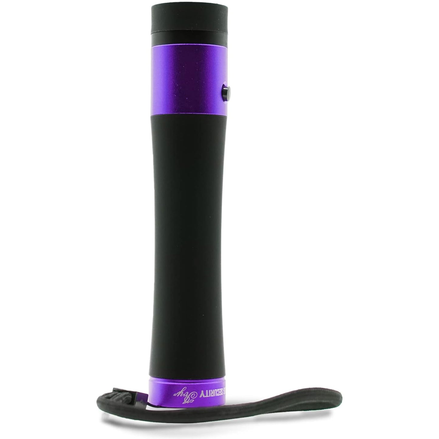 Purple IVY High Voltage Rechargeable 200 Lumen Flashlight Stun Gun Rubberized Grip