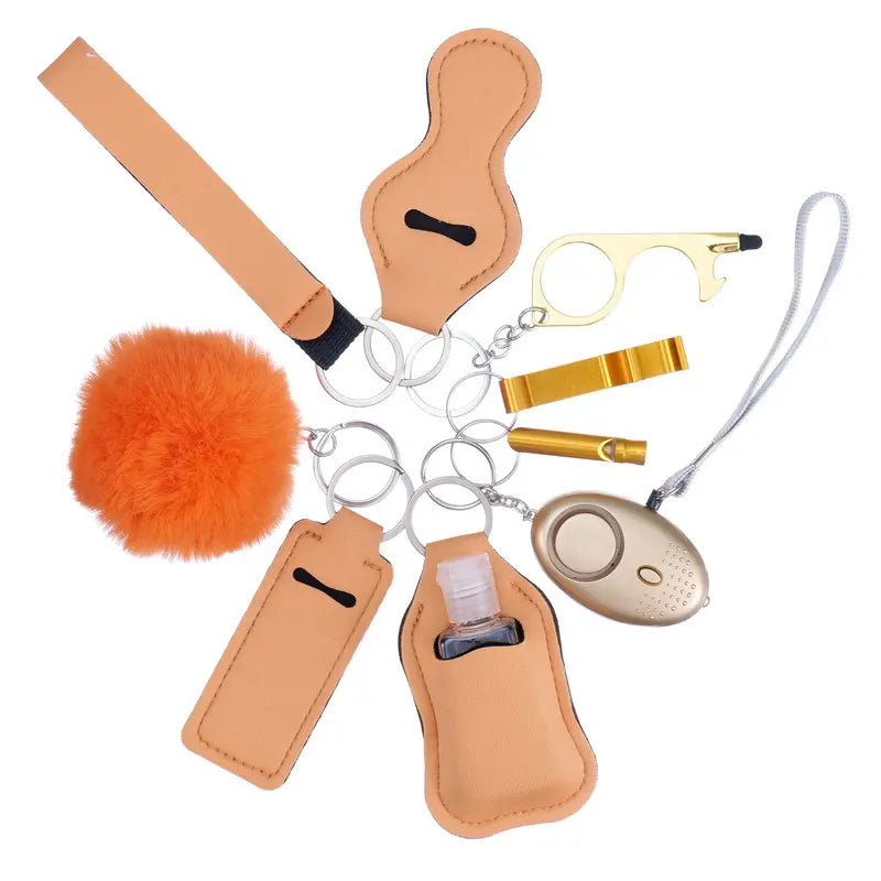 Wholesale Self Defense Safety Keychain - 10 Piece Set Solid Collection