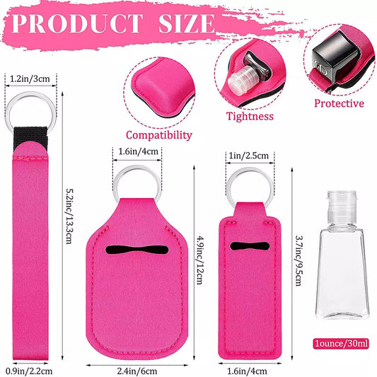 4 Piece Solid Keychain Set