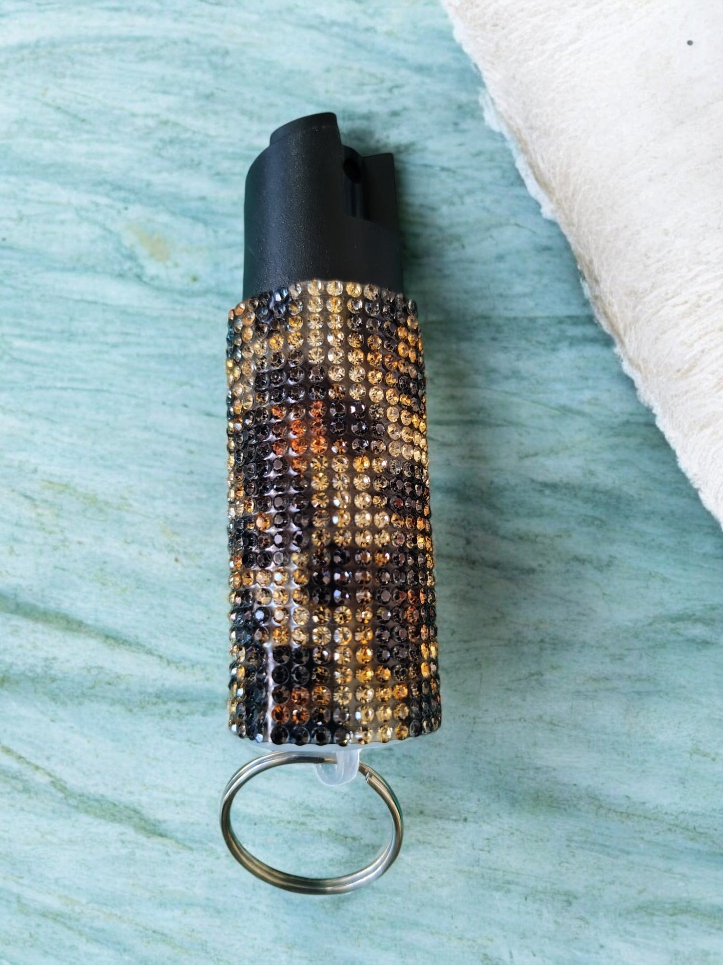 Print Rhinestone Pepper Spray by Gotham City Safety Wholesale