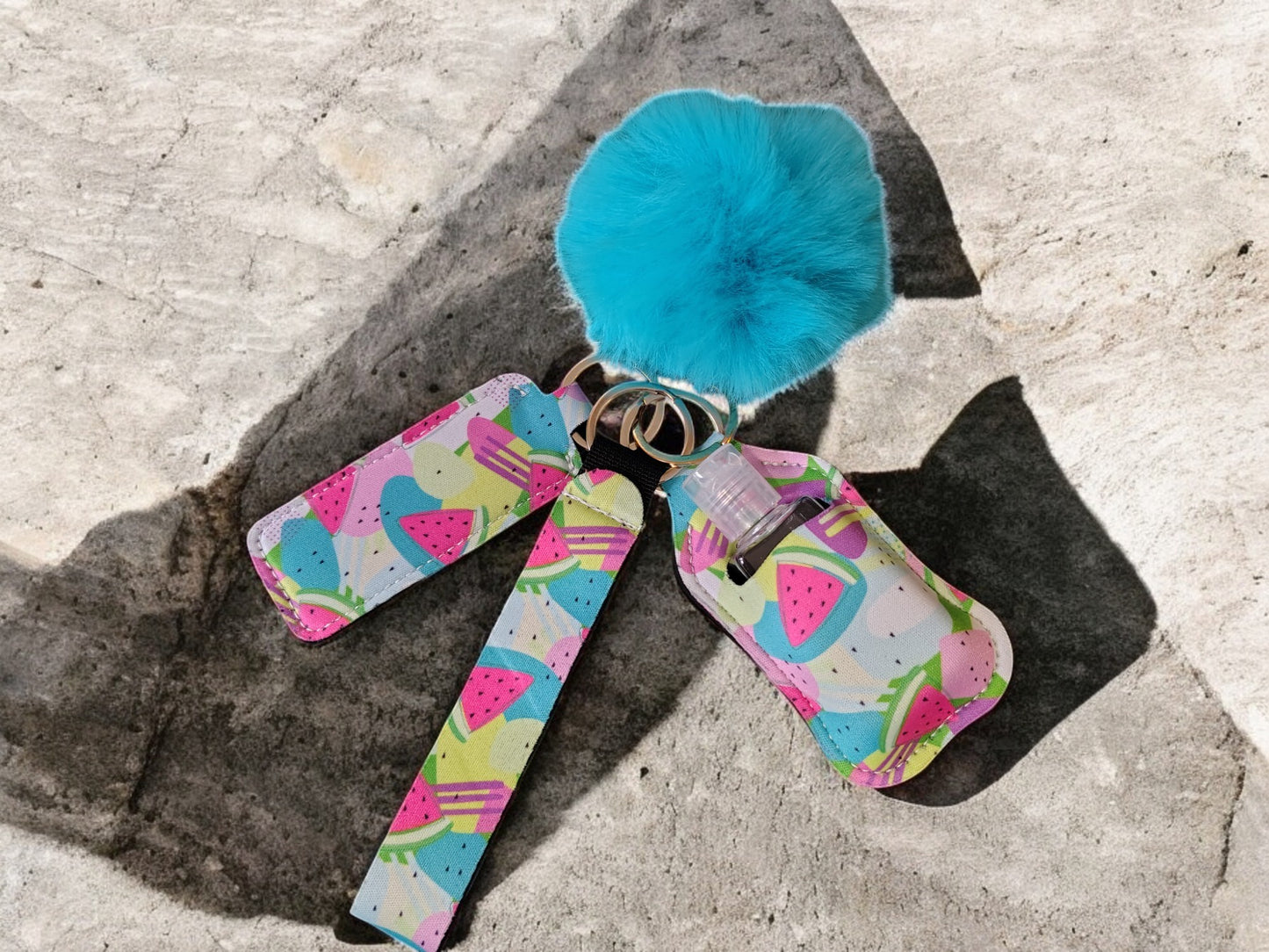 3 Piece Keychain Set with Pompom - DISCONTINUED STYLES